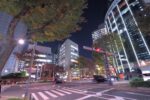 西新宿議事堂南交差点の夜景